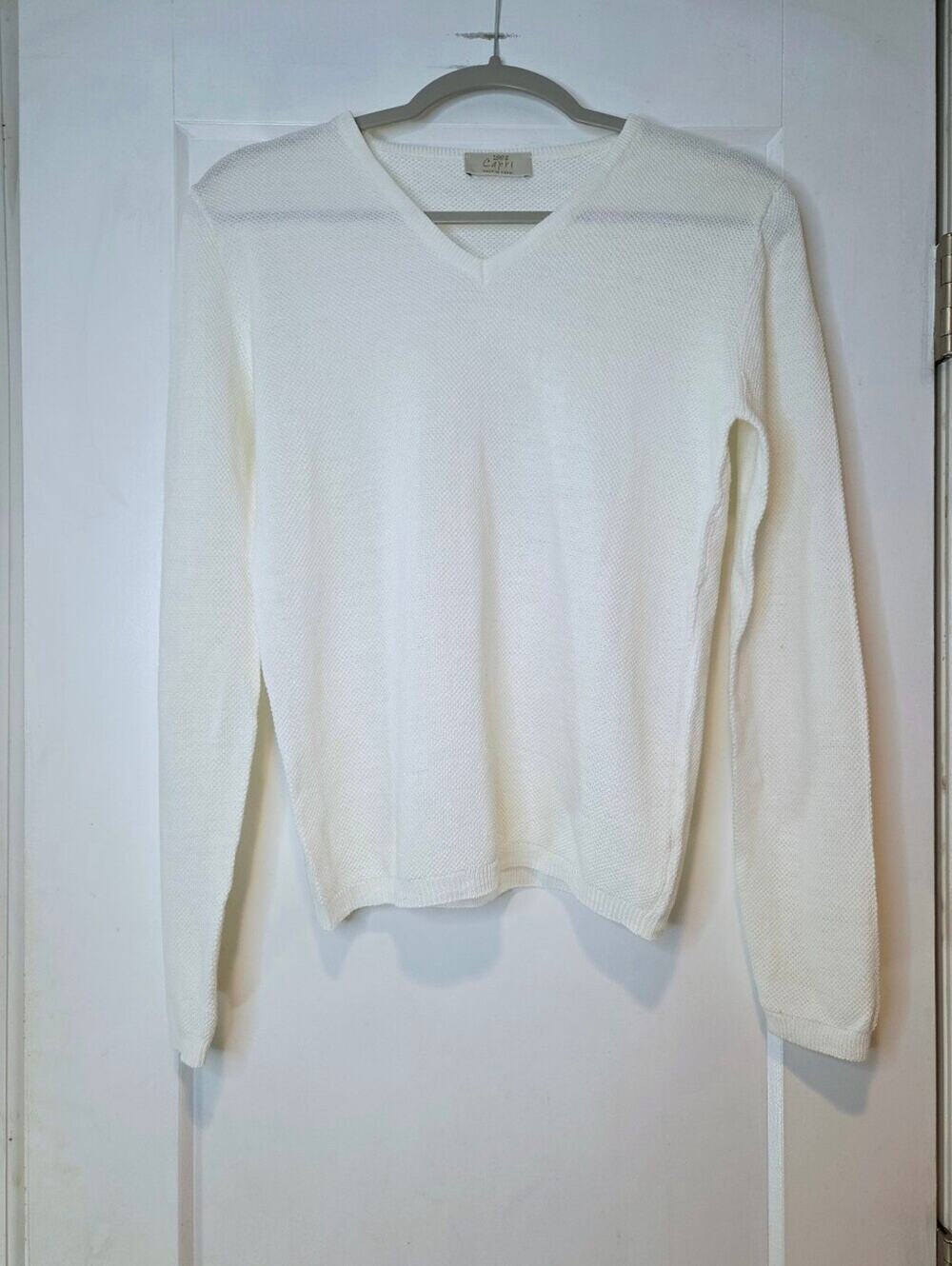 100% Capri Made in Italy Linen Coastal Knit Sweater